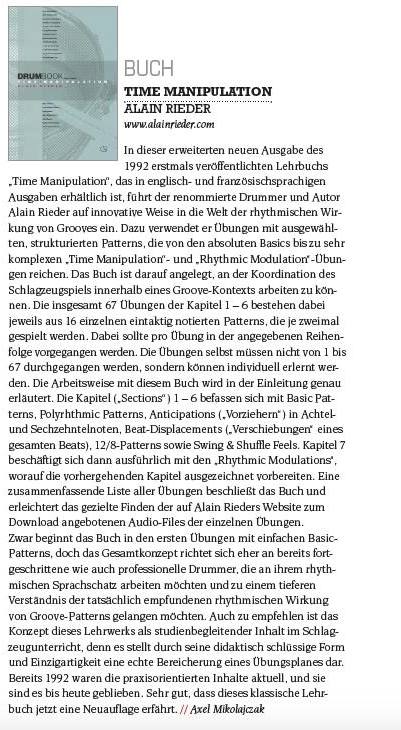 Critique de Time Manipulation dans Sticks Magazine 2018